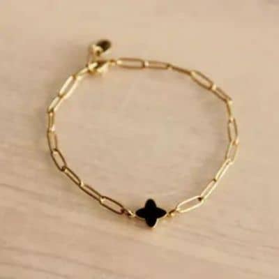 Armband goud met klaver